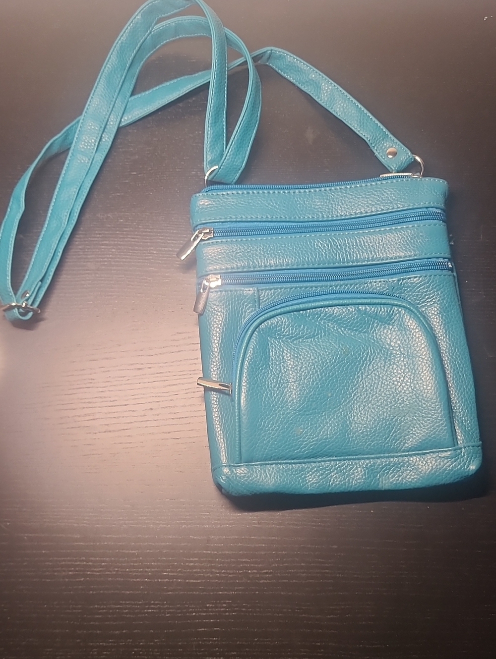 Teal Crossbody Shoulder Bag - Compact Everyday Carry